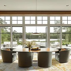 Rond vloerkleed - Travale (geel)