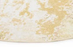 Rond vloerkleed - Travale (geel)