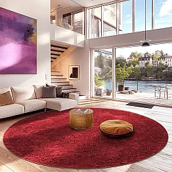 Rond vloerkleed - Valenza (rood)