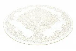 Rond vloerkleed - Valenza (wit/beige)