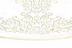 Rond vloerkleed - Valenza (wit/beige)