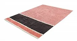 Hoogpolig vloerkleed - Vinci Natural Cotton Shaggy (roze)