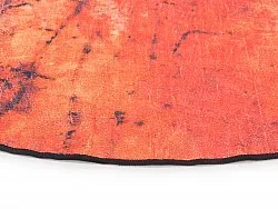 Rond vloerkleed - Wells (oranje)