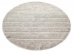 Ronde vloerkleden - Willow Natural Cotton Shaggy (greige)