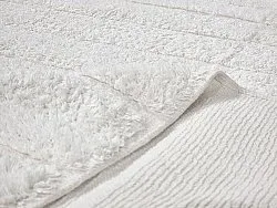 Ronde vloerkleden - Willow Natural Cotton Shaggy (offwhite)