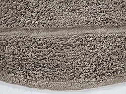 Ronde vloerkleden - Willow Natural Cotton Shaggy (taupe)