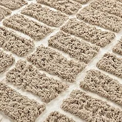 Hoogpolig vloerkleed - Zola Natural Cotton Shaggy (beige)