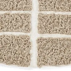 Rond vloerkleed - Zola Natural Cotton Shaggy (beige)