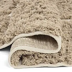 Rond vloerkleed - Zola Natural Cotton Shaggy (beige)