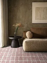 Hoogpolig vloerkleed - Zola Natural Cotton Shaggy (roze)