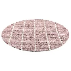 Rond vloerkleed - Zola Natural Cotton Shaggy (roze)