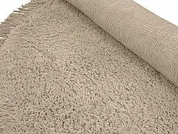 Ronde vloerkleden - Alba Natural Cotton Shaggy (beige)