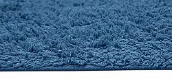 Hoogpolig vloerkleed - Alba Natural Cotton Shaggy (blauw)