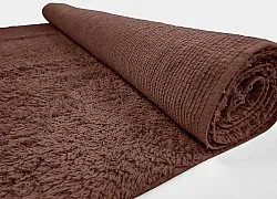 Hoogpolig vloerkleed - Alba Natural Cotton Shaggy (bruin)