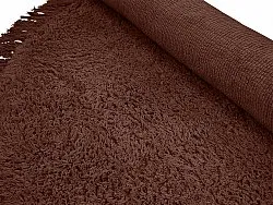 Ronde vloerkleden - Alba Natural Cotton Shaggy (bruin)