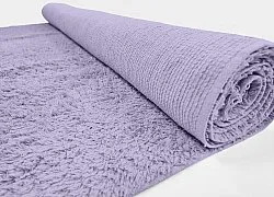 Hoogpolig vloerkleed - Alba Natural Cotton Shaggy (paars)