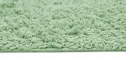 Hoogpolig vloerkleed - Alba Natural Cotton Shaggy (licht groen)