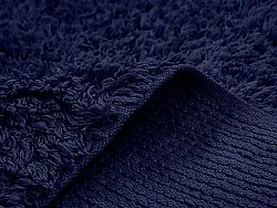 Hoogpolig vloerkleed - Alba Natural Cotton Shaggy (donkerblauw)