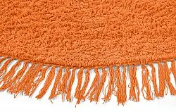 Ronde vloerkleden - Alba Natural Cotton Shaggy (oranje)
