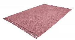 Hoogpolig vloerkleed - Alba Natural Cotton Shaggy (roze)