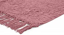 Hoogpolig vloerkleed - Alba Natural Cotton Shaggy (roze)