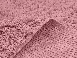 Hoogpolig vloerkleed - Alba Natural Cotton Shaggy (roze)