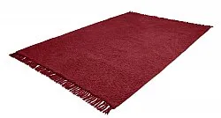 Hoogpolig vloerkleed - Alba Natural Cotton Shaggy (bordeaux)