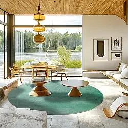 Rond vloerkleed - Artena (lichtgroen)