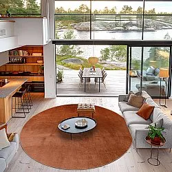 Rond vloerkleed - Artena (terracotta)