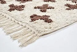 Hoogpolig vloerkleed - Chesley Natural Cotton Shaggy (beige)