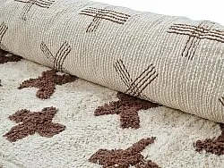 Hoogpolig vloerkleed - Chesley Natural Cotton Shaggy (beige)