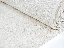 Hoogpolig vloerkleed - Ebba Natural Cotton Shaggy (offwhite)