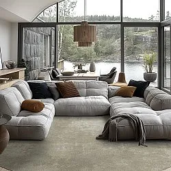 Rond vloerkleed - Lynton (beige)