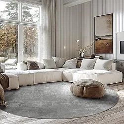 Rond vloerkleed - Lynton (grijs)