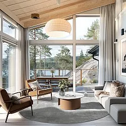 Rond vloerkleed - Lynton (grijs)