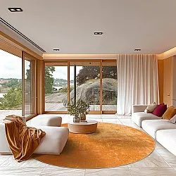 Rond vloerkleed - Lynton (oranje)