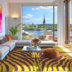 Wilton - Zebra (geel/paars)