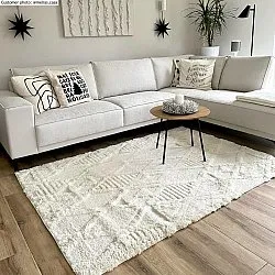 Hoogpolig vloerkleed - Rostock (offwhite)