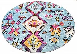 Rond vloerkleed - Misare (blauw/multi)