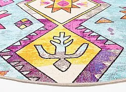 Rond vloerkleed - Misare (blauw/multi)