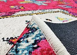 Rond vloerkleed - Misare (roze/multi)