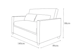 Slaapfauteuil - San Francisco (wit)