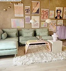 Hoogpolig vloerkleed - Janjira (offwhite)