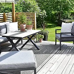 Vloerkleden voor binnen en buiten - Monsaraz (zwart)