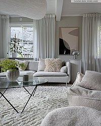 Hoogpolig vloerkleed - Monti (offwhite)