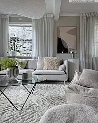 Hoogpolig vloerkleed - Monti (offwhite)