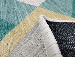 Rond vloerkleed - Temara (blauw/multi)