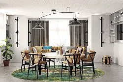 Rond vloerkleed - Palermo (multi)