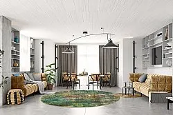 Rond vloerkleed - Palermo (multi)