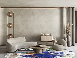 Rond vloerkleed - Como (multi)